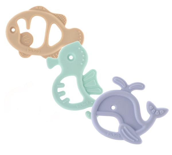 Pack de 3 Mordedores de Silicona Richell